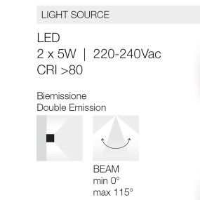 Gea Led Außenwandleuchte ZORA LED IP65 weiß