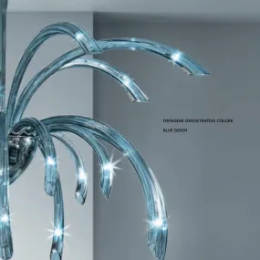 Klassische Deckenleuchte aus Muranoglas mit E14 LED-Fassung.