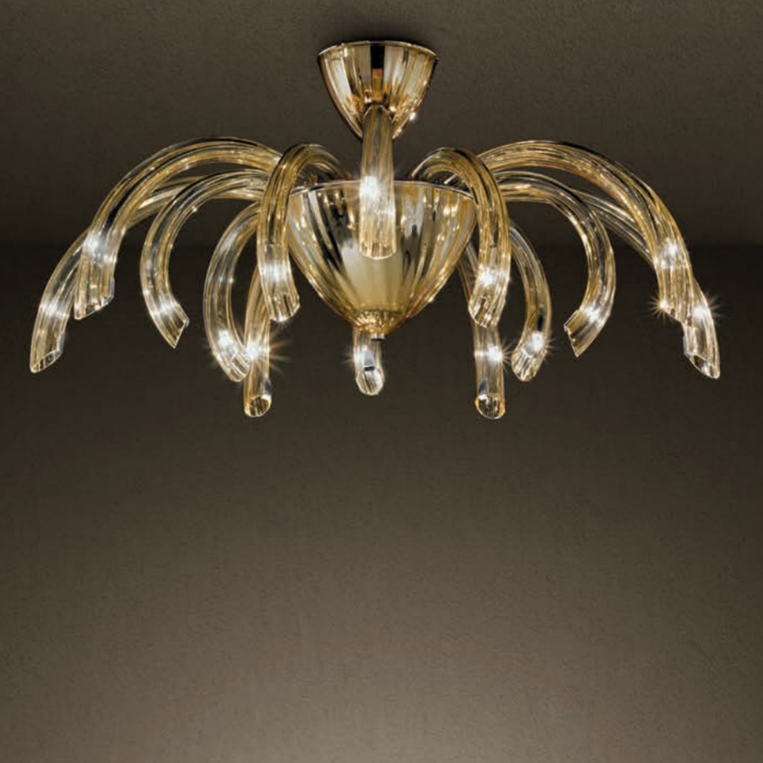 Plafonnier SY-PHOENIX 2032 14 LUMIÈRES G9 LED plafonnier intérieur moderne en verre de Murano