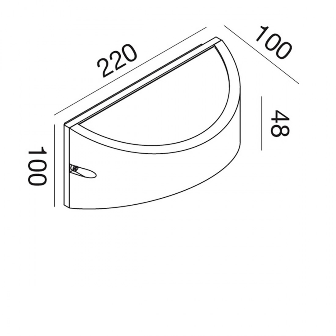 Applique d'extérieur Gea Led