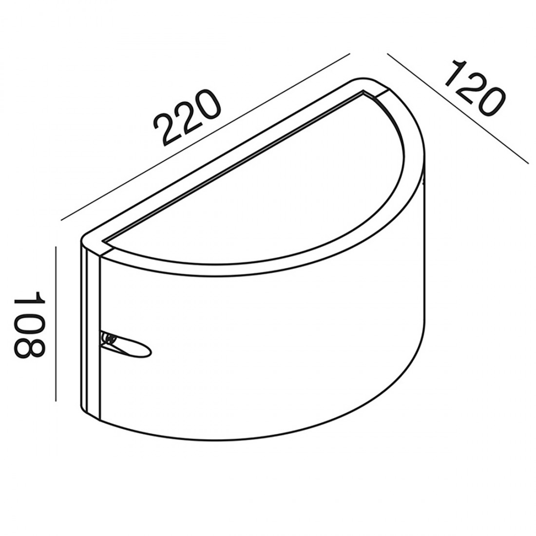 Außenwandleuchte Gea Led LAN LED IP54 GES1051