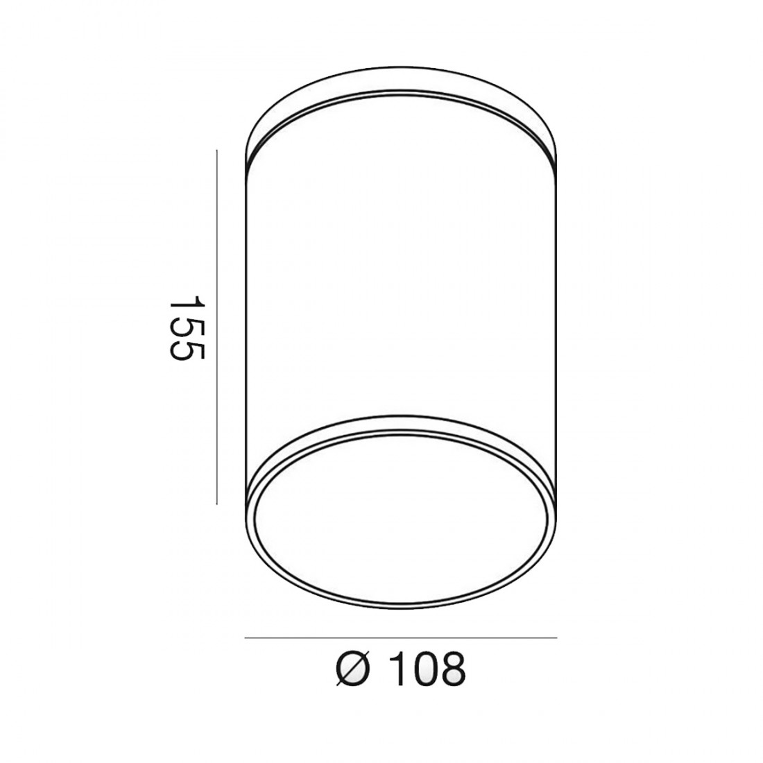 Plafonnier d'extérieur Gea Led AMON R GES1000