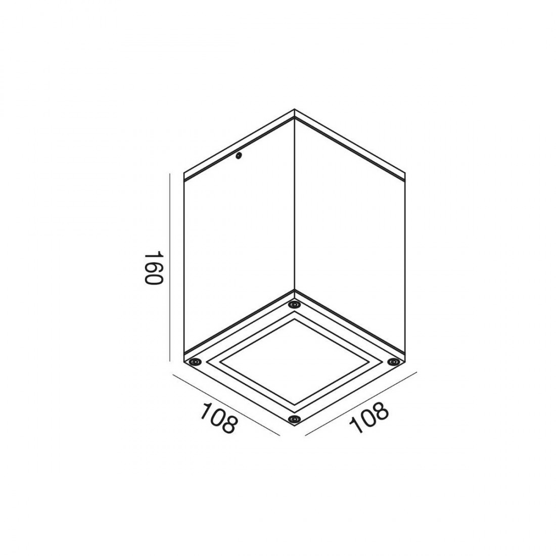Plafonnier extérieur Gea Led AMON Q GES1010