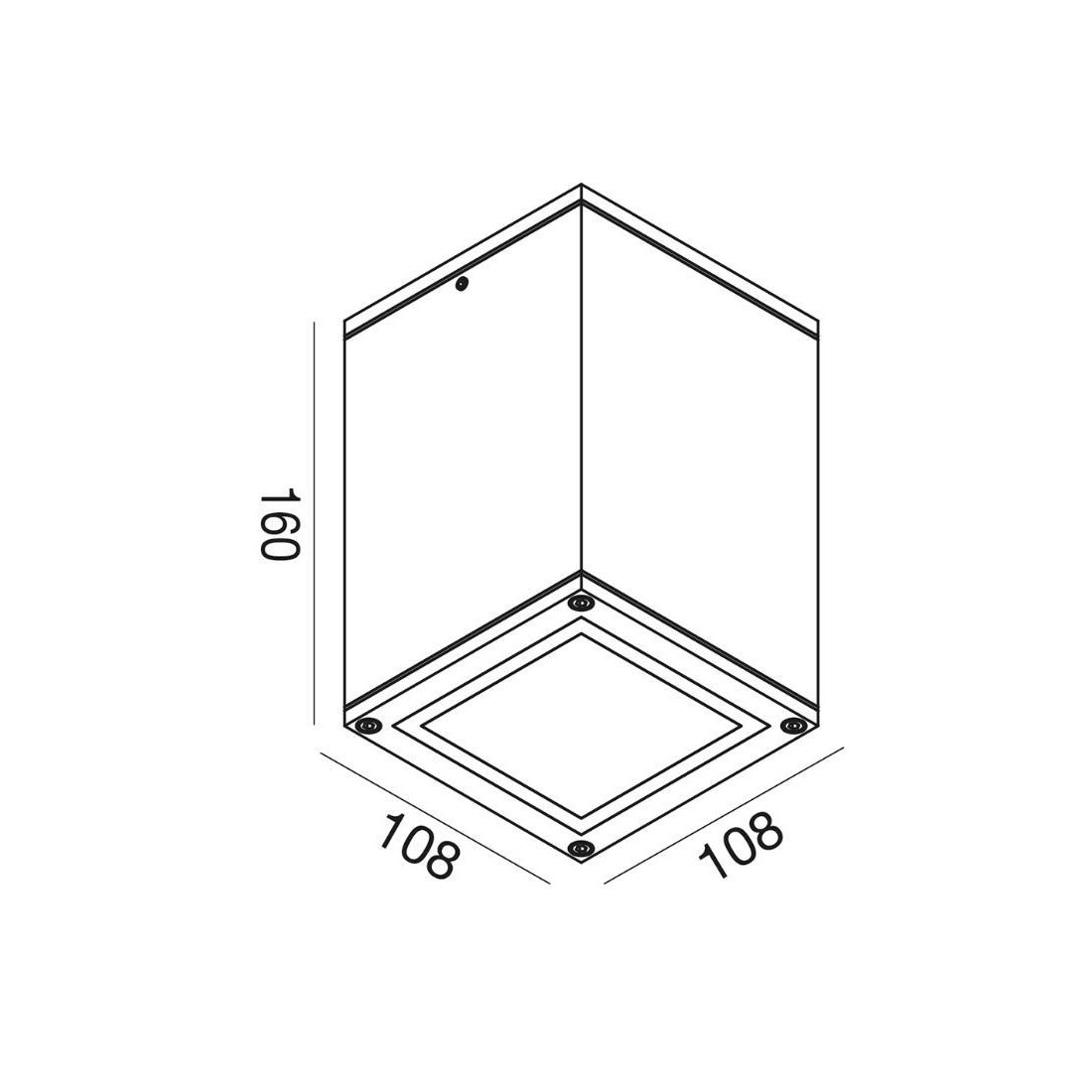 Plafonnier d'extérieur Gea Led AMON Q GES1012