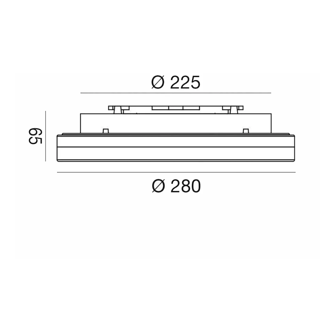 Plafonnier extérieur Gea Led ALBA R GES830