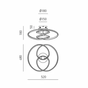 Plafoniera led Gea Luce...