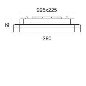 Plafonnier extérieur Gea Led ALBA Q GES833 IP66