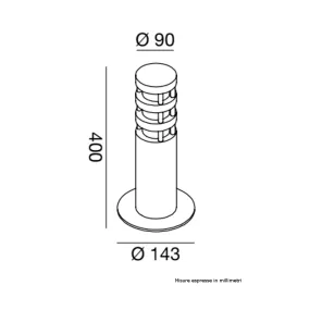 Lanterne moderne Gea Led ZEIS GES023 E27 LED