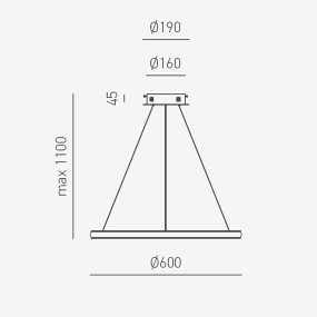 Lampada da terra Gea Luce BERTA PT piantana led dimmerabile moderna - LIGHT  dESIGN STORE