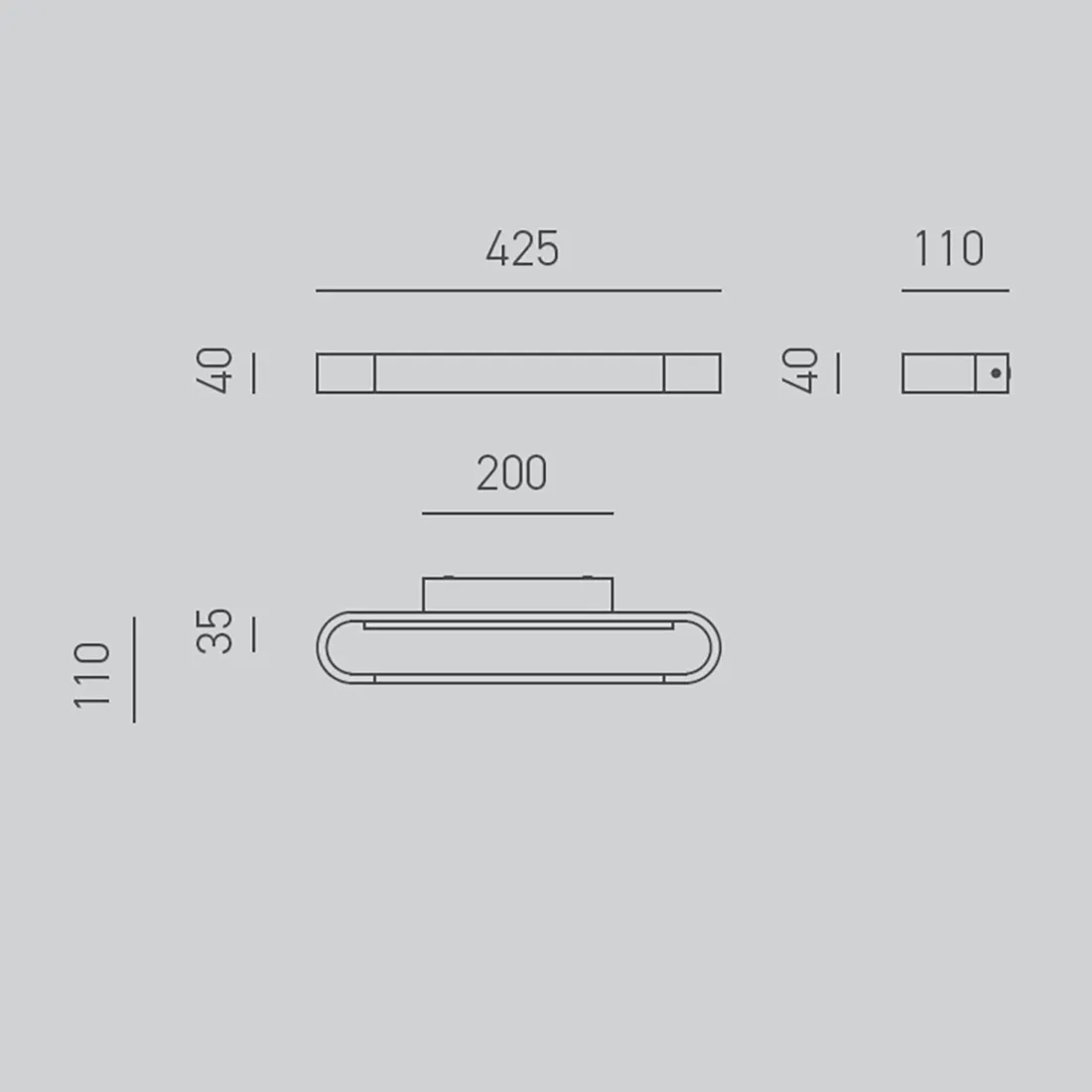 Gea Luce RING GAP470N LED-Wandleuchte