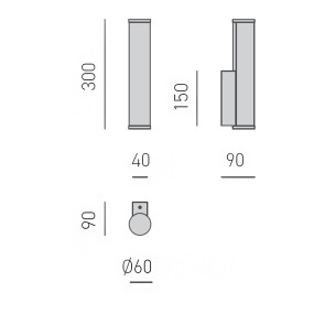 Applique led Gea Luce POLAR GAP481C GAP480C