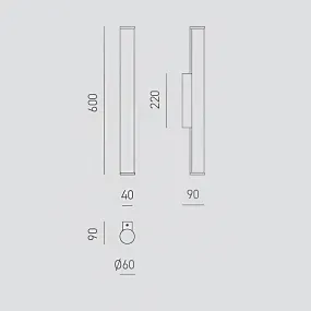 Gea Luce applique LED POLAR GAP482C GAP483C