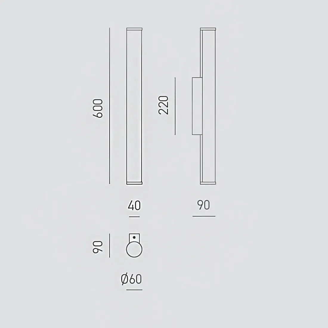 Gea Luce aplique LED POLAR GAP482C GAP483C