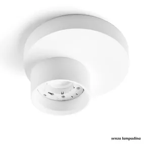 Plafonnier LED en plâtre Sforzin DEMETRA T339 GX53