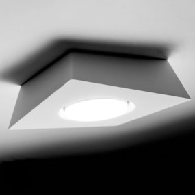 Plafoniera Sforzin Illuminazione ANCHISE T371 GX53 LED gesso bianco lampada soffitto