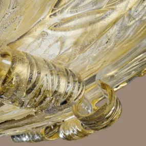 Plafonnier classique en verre de Murano fait main, E27 E14 LED.