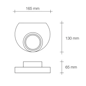 Applique gesso Sforzin DEMETRA T360 GX53 LED