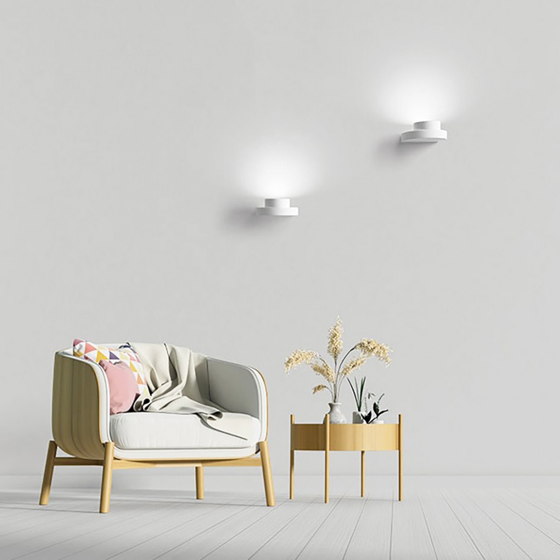 Sforzin DEMETRA T360 GX53 aplique LED de yeso