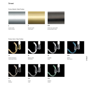 Lustre classique en verre de Murano Sylcom STREET 2001 6 E14 LED