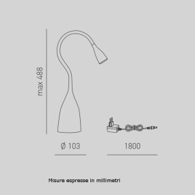 Moderner Lampenschirm Gea Luce NEKKAR GLS023 flexible LED