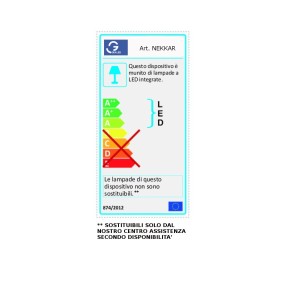 Moderner Lampenschirm Gea Luce NEKKAR GLS023 flexible LED