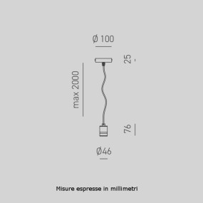 Lustre moderne Gea Luce FLASH GSO090 E27 LED suspension