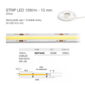 Tira Led interna regulable...