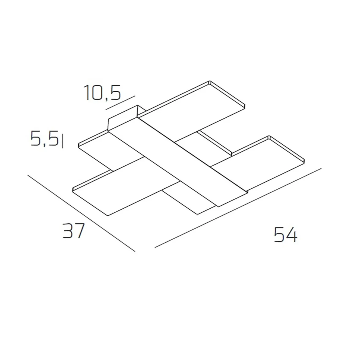 Top Light FLIGHT 1180 55 lámpara de techo clásica