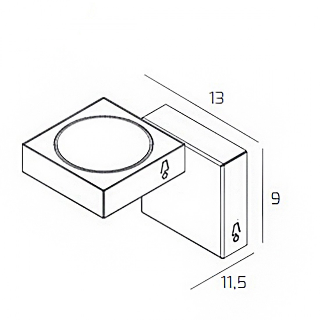 Top Light UP 1183A LED-Wandleuchte