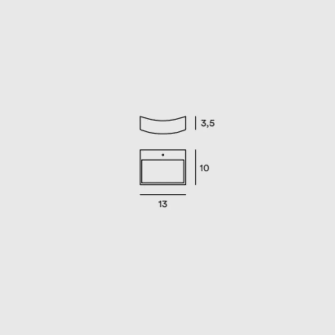 Etagère en béton, rustique, sable ou corten. Module, kit led 8W.