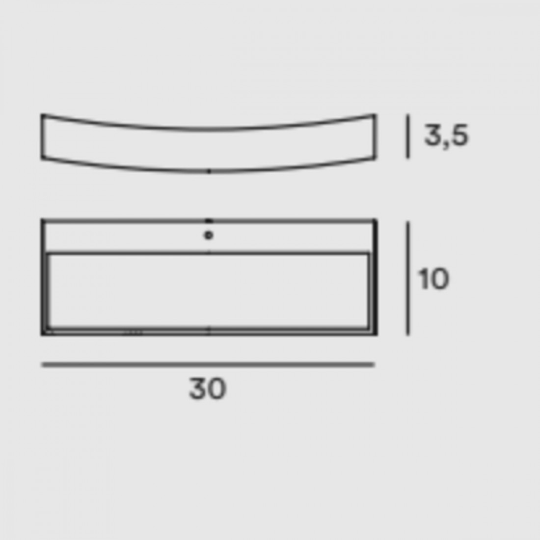 Etagère en béton, rustique, sable ou corten. Module, kit led 13W.