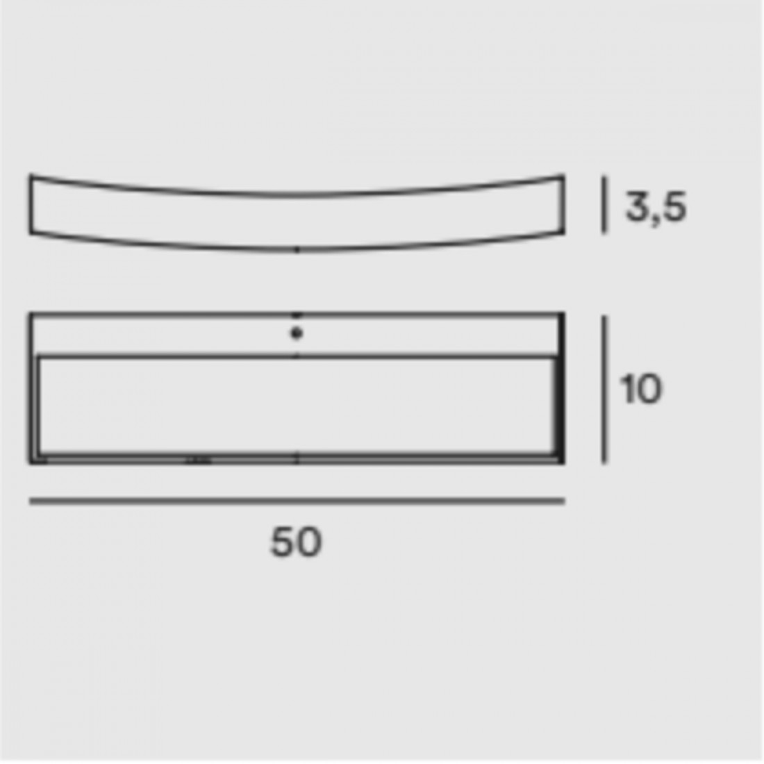 Etagère en béton, rustique, sable ou corten. Module, kit led 13W.