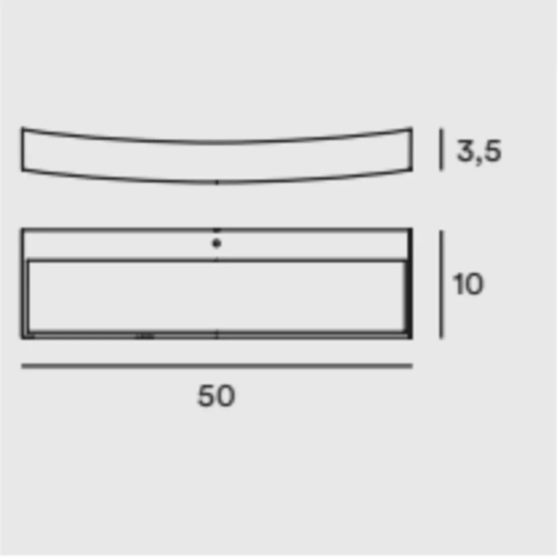 Etagère en béton, rustique, sable ou corten. Module, kit led 13W.