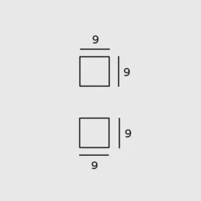 Applikation im Würfel-Stil für klassisch-rustikale Einrichtung. LED.
