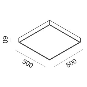 Moderne LED-Deckenleuchte Gea Led BIHAM Q GPL311N