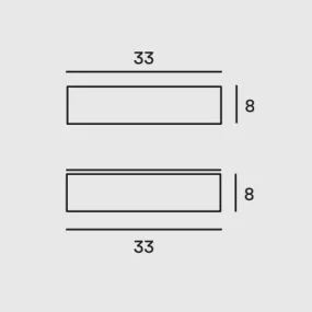 Applique rectangulaire de style pour un mobilier