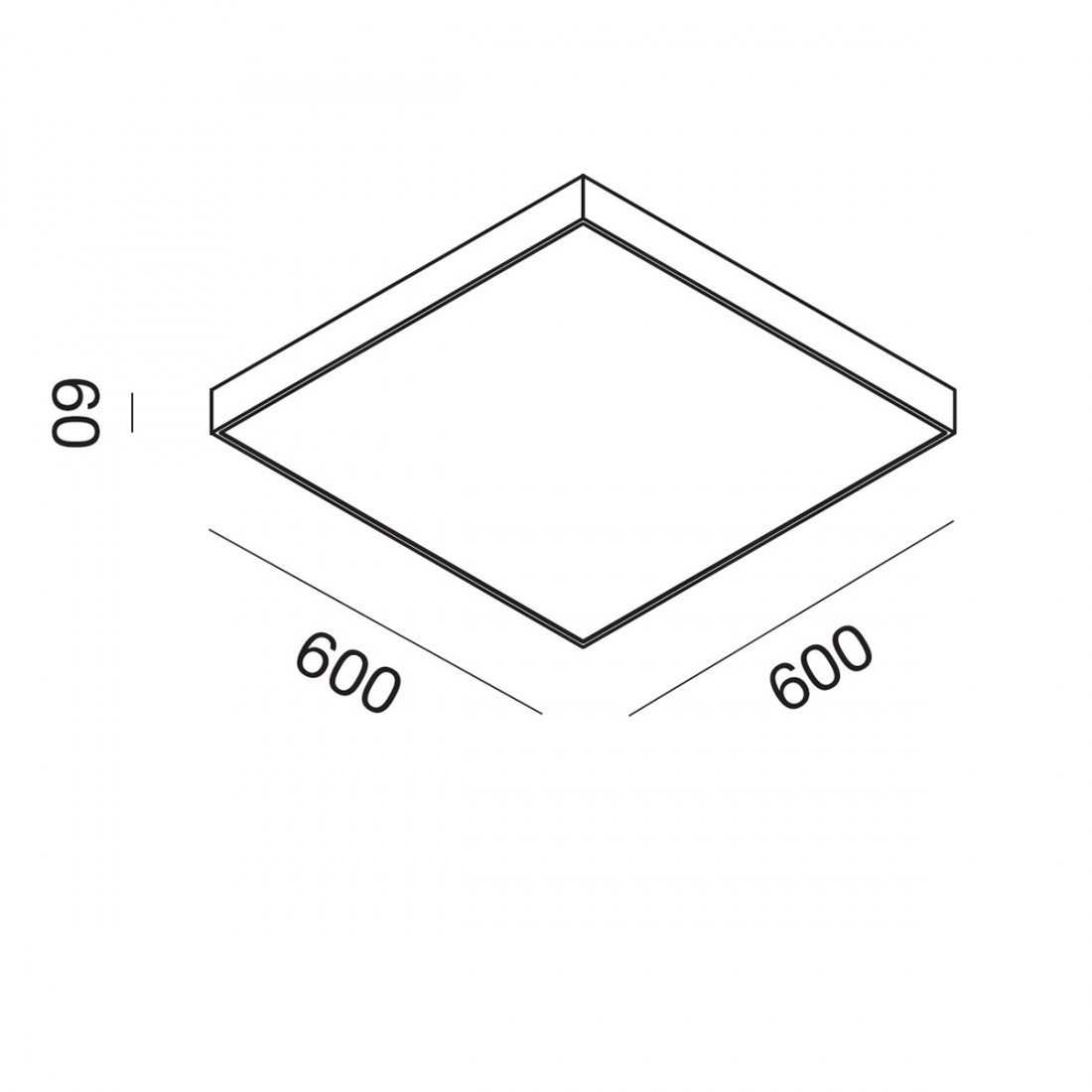 Plafonnier led moderne Gea Led BIHAM Q GPL312C