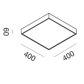 Plafón led moderno Gea Led...