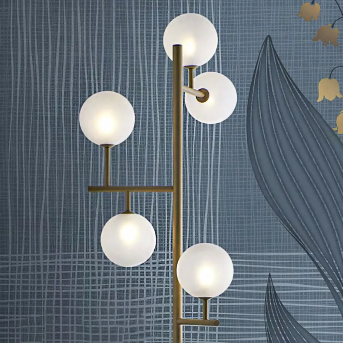 Lampadaire classique Illuminando BOLLE TE 5 OR ST