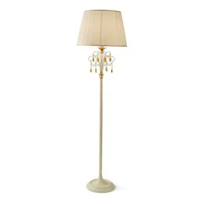 Klassische Stehleuchte Flami IRIS 2350 P E27 LED Metallgewebe