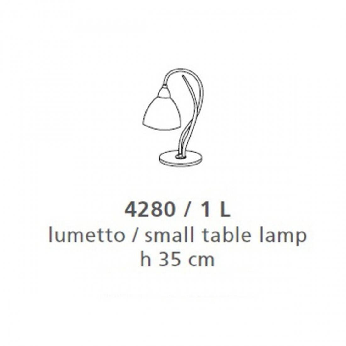 Klassische Tischleuchte mit E14 LED-Fassung, IP20