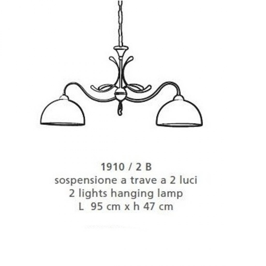 Klassischer Kronleuchter mit 2 Lichter E27 Angriff LED