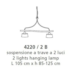 Balancer Lam 4220 2B E27 LED classique