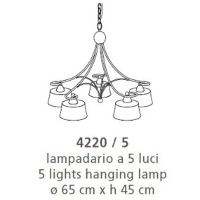Lampadario 4220 5 LAM