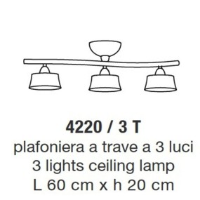 Plafoniera 4220 3T LAM