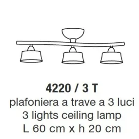 Plafoniera 4220 3T LAM
