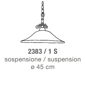 Gebogene Platte im klassischen Stil und E27 LED IP20