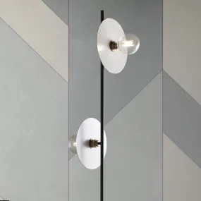 Piantana moderna Illuminando PUB TE2PUBNR+DISCO25BN E27 LED