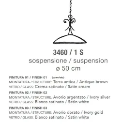 Suspension LM-3460 1S E27...