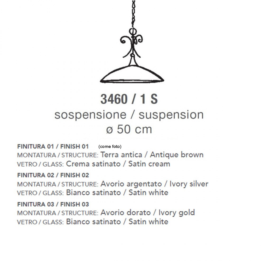 Sospensione 3460 1S LAM